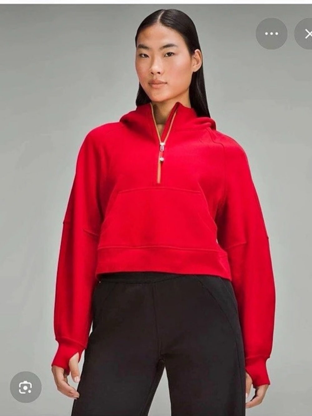 NWOT Lululemon Lunar New Year Scuba Oversized Half-Zip Hoodie Red
